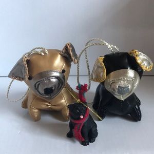 Lot of 3 Doggie Ornaments
